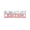 1Pc 3D Metal SIGNATURE Edition Logo Car Front Grille Badge Side Fender Rear Trunk Emblem Sticker Decal