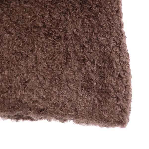 Givenchy Short Sleeve Sweater L Brown Mohair Blend Knit Women Used