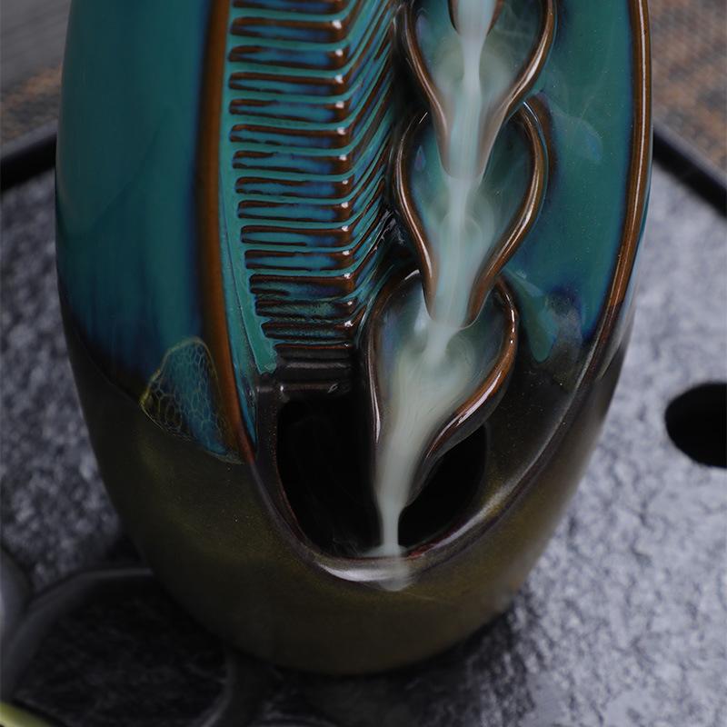 Incense Holder Ceramic Incense Burner Creative Ornaments for Backflow Incense Burner