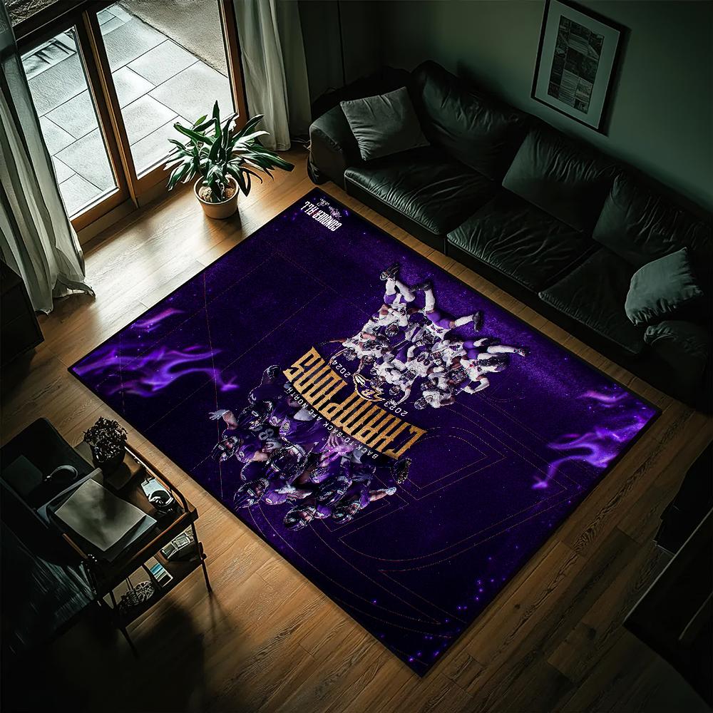 

Sport Baltimore R-Ravens NFLS Small Carpet Bedside Kitchen Bath Living Home House Bedroom Floor Mat Doormat Rug Decoration SJR40x60CM