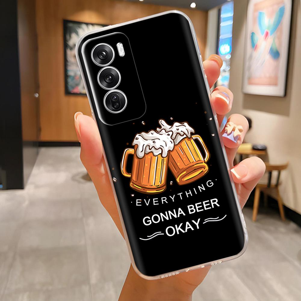 Case For Oppo Reno 12 Pro Case Soft TPU Clear Cover Cute Painted Silicone Cases For Oppo Reno12 12Pro 5G Protection Phone Coque