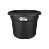 Green Basics Cylinder Flower Pot - Ø 64 X H 49 Cm - Outdoor - 100% Recycled - Black