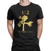 Men U2 Band T Shirts Premium Joshua Tree Cotton Clothes Crazy Short Sleeve Round Collar Tees Party T-Shirts