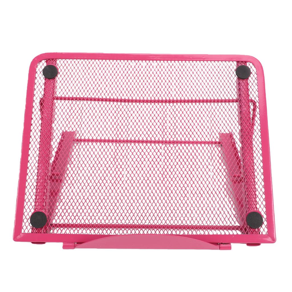 Metal Mesh Laptop Riser 6 Levels Adjustable Foldable Ventilated Stand for Laptops Tablets Drawing Boards