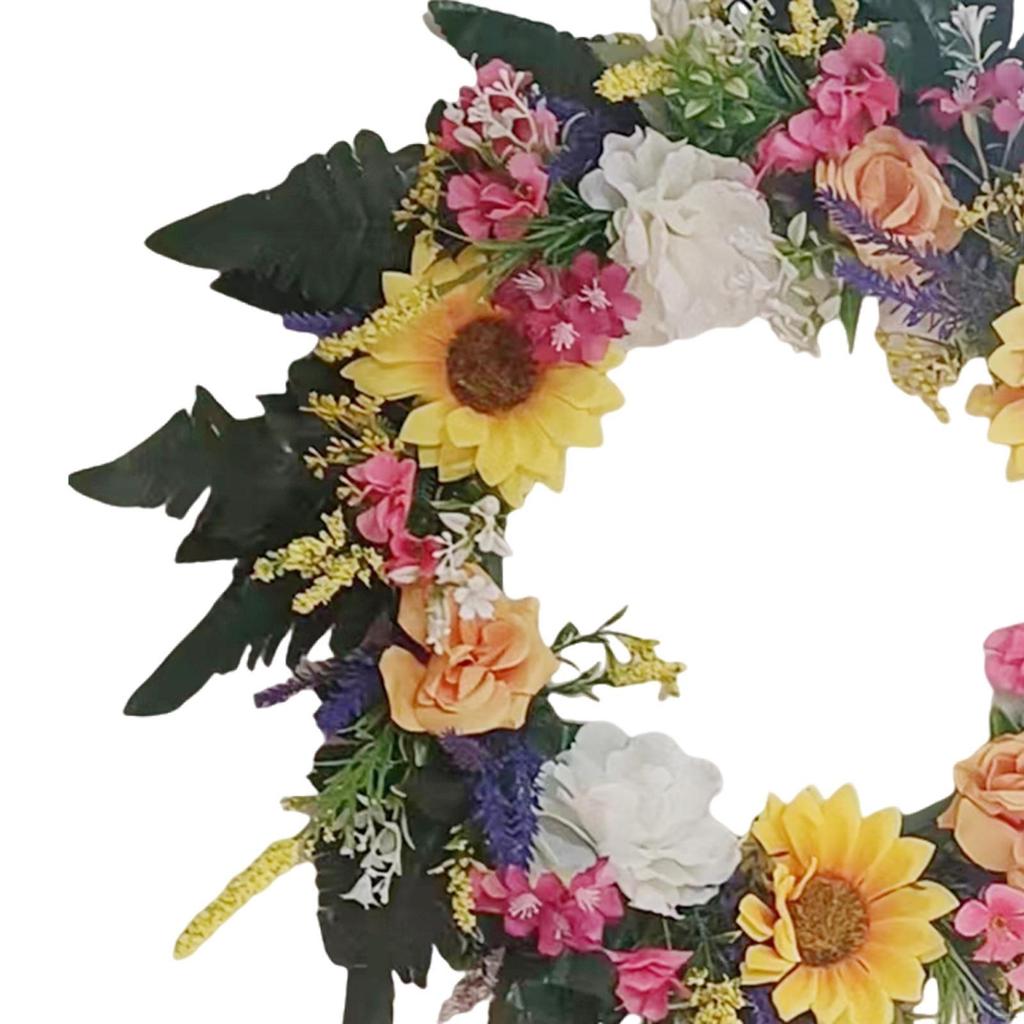 Artificial Wreath Front Door Garland Flower Wreaths for Living Room Decor
