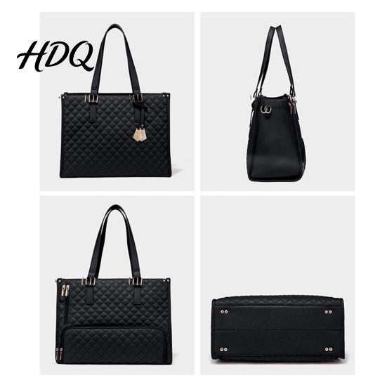 Insulated Lunch Bag Compartment Women Capacity Laptop Quilted Handbag Large Work Tote Shoulder for Travel Business Casual