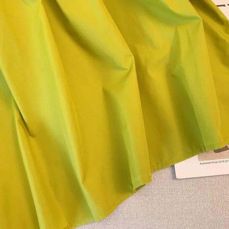 WTEMPO Blouses Women Summer Trendy Korean Style Simple Puff Sleeve Loose Sweet Folds Square Collar Casual Fashion Tees