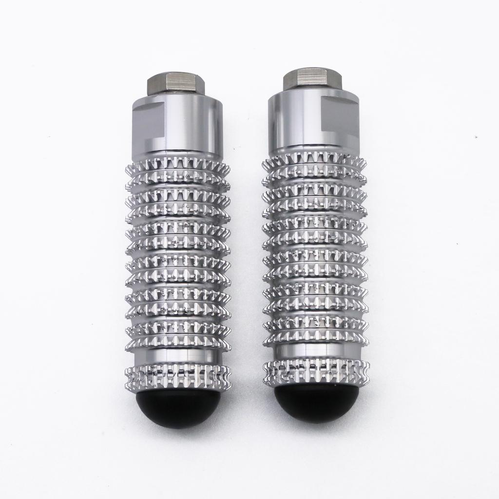 8MM Universal CNC Motorcycle Rearset Footrests Knurling Footpeg Foot Pegs Pedal For Yamaha YZF R25 R3 MT-25 2015 - 2023