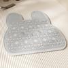 Scrubber Bath Mat With Suction Cup Anti-slip Back Foot Scrubber For Home Travel