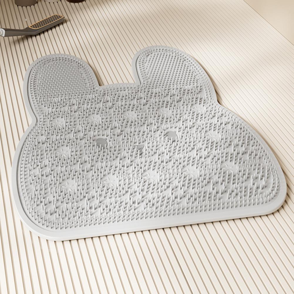 Scrubber Bath Mat With Suction Cup Anti-slip Back Foot Scrubber For Home Travel