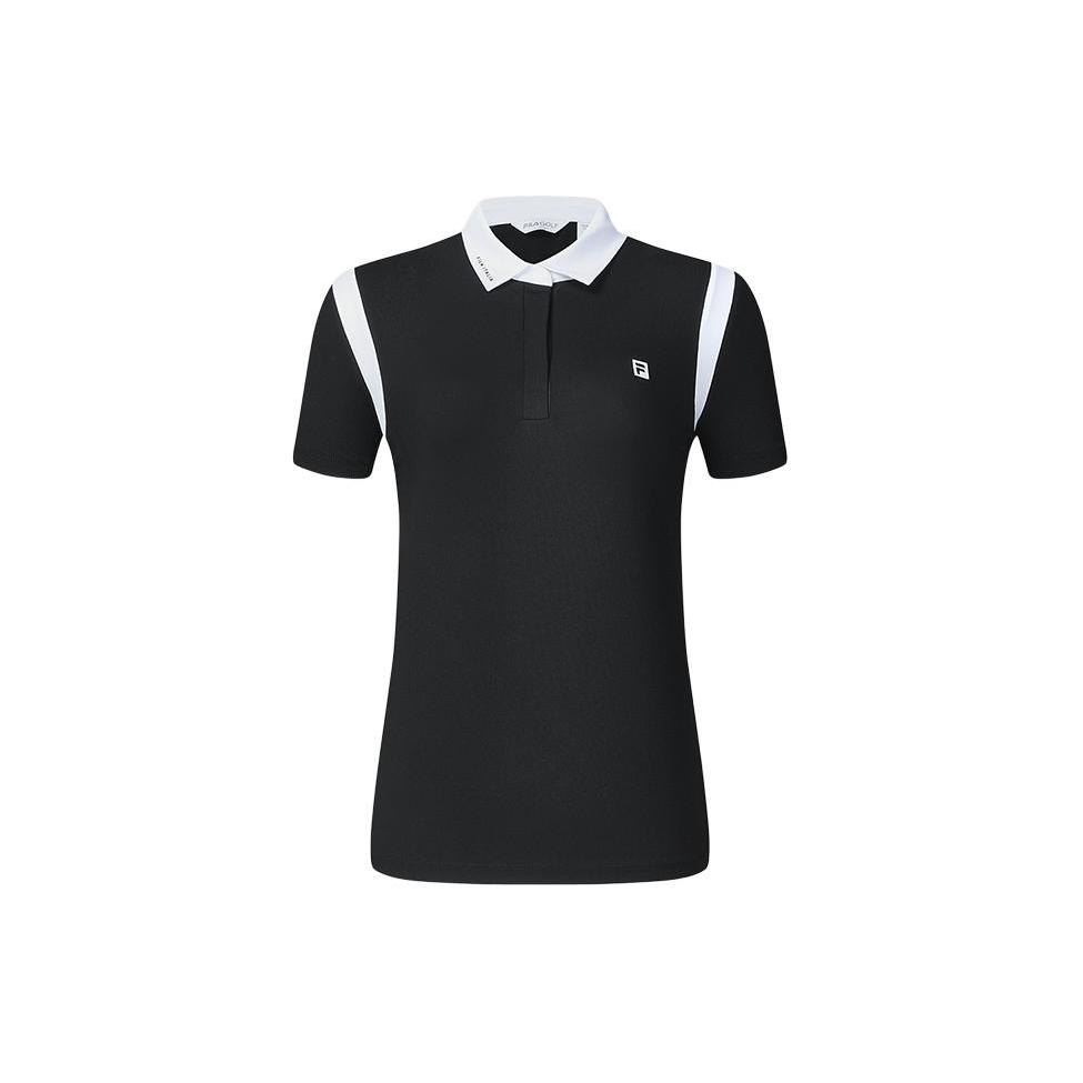 New FILA Golf Series Polo Shirt Women's Pitch Black A11W415103F-BK