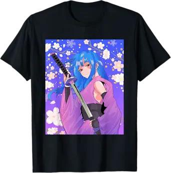 Anime Girl Samurai Waifu Warrior Unisex TShirt Unisex S