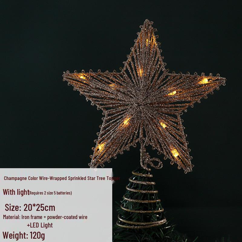 

Рождественская елка в корейском стиле, светящийся железный наконечник в форме звезды