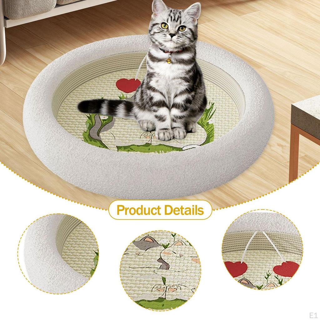 Cat Scratching Board Bed Furniture Protector Toy for Indoor Cats Grind Claws Multifunctional