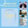 ONE Cake Topper Mirrored Gold Acrylic Sign 1st Birthday Cake Decoration Supplies Suitable for Baby Shower Favors, Gender Reveal, Baby Birthday Party