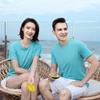 Minimalist Breathable Unisex Tee Solid Color Unisex T-shirt for Women and Men Summer Crew Neck Lightweight Tops YG-002