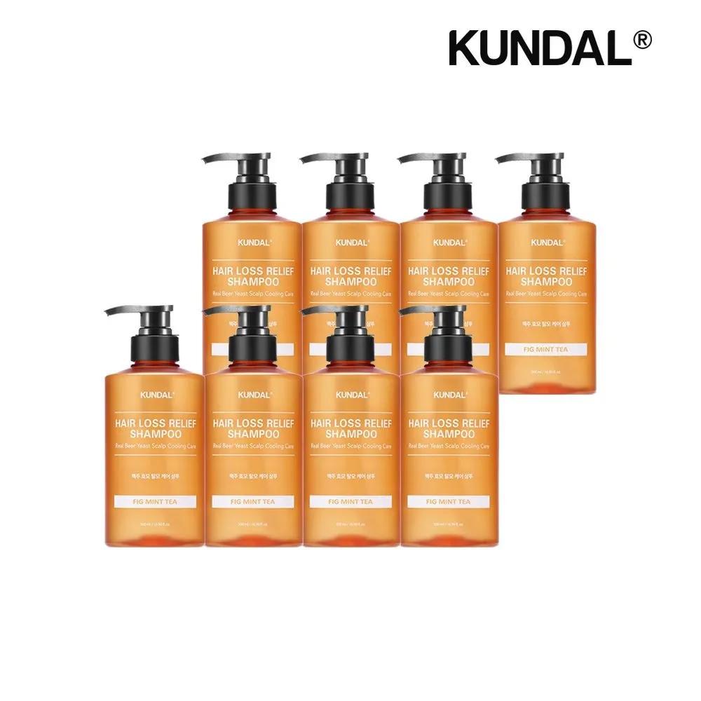 KUNDAL Brewer s Yeast Hair Loss Shampoo Pigmint Tea 500ml x8