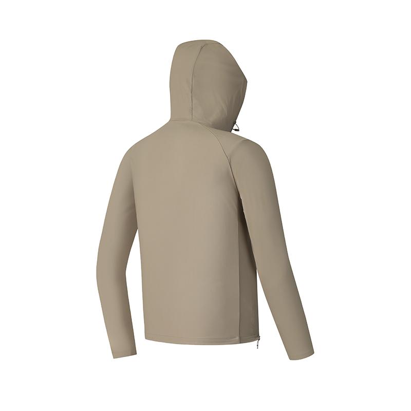 FILA Fitness Series Sports Fashion Simple Cool Breathable Hooded Jacket Men Jacket Bean-Green Brown A51M521501F-BN