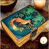 Fox Leather Grimoire Journal: Book of Shadows, Vintage Spell Thick Vintage Notebook for Women, Writers | Deckle Paper Journals for Gift