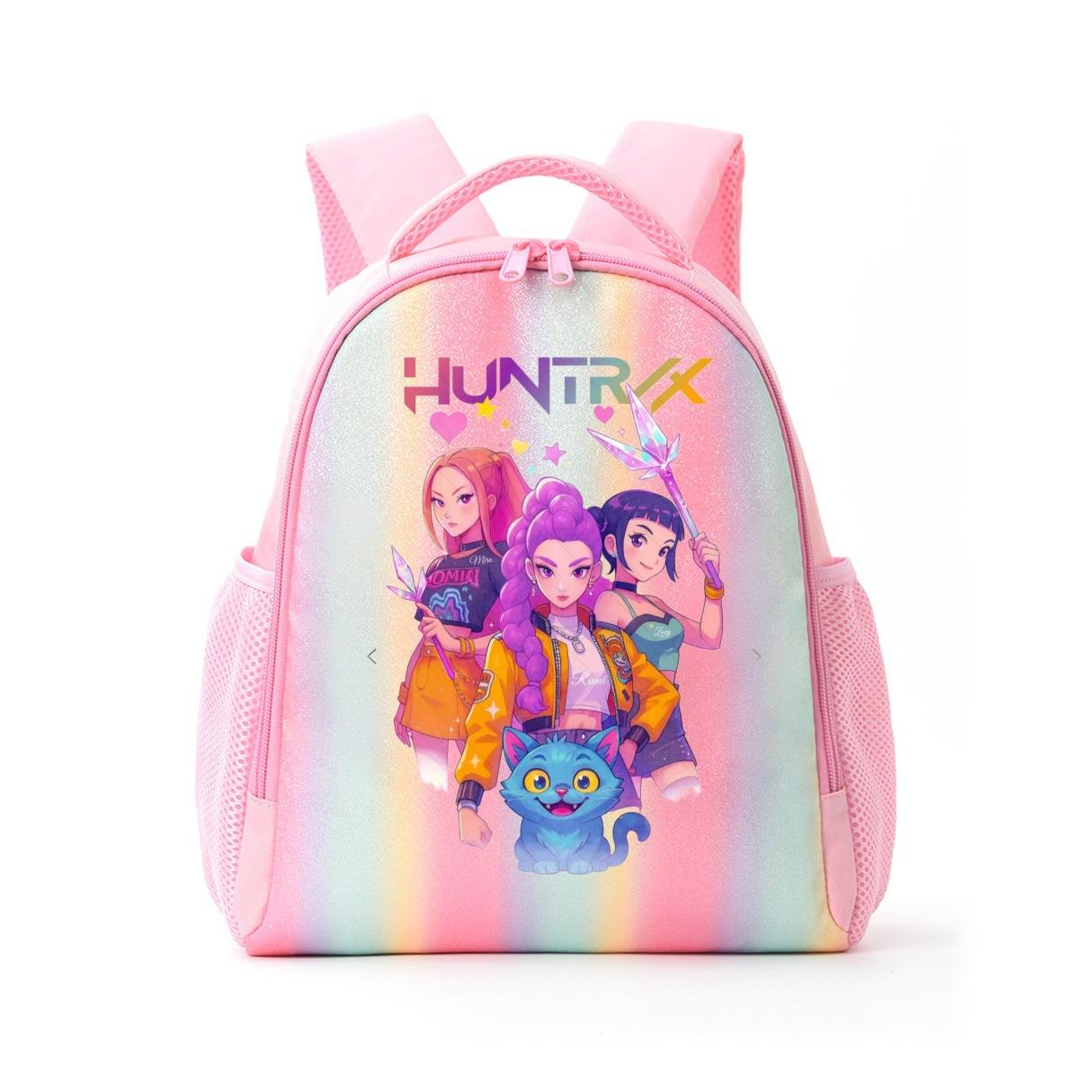 Witch Hunters Children S Backpack Elementary School Student Rainbow School Bag Children S Backpack Travel Lightweight Casual Backpack