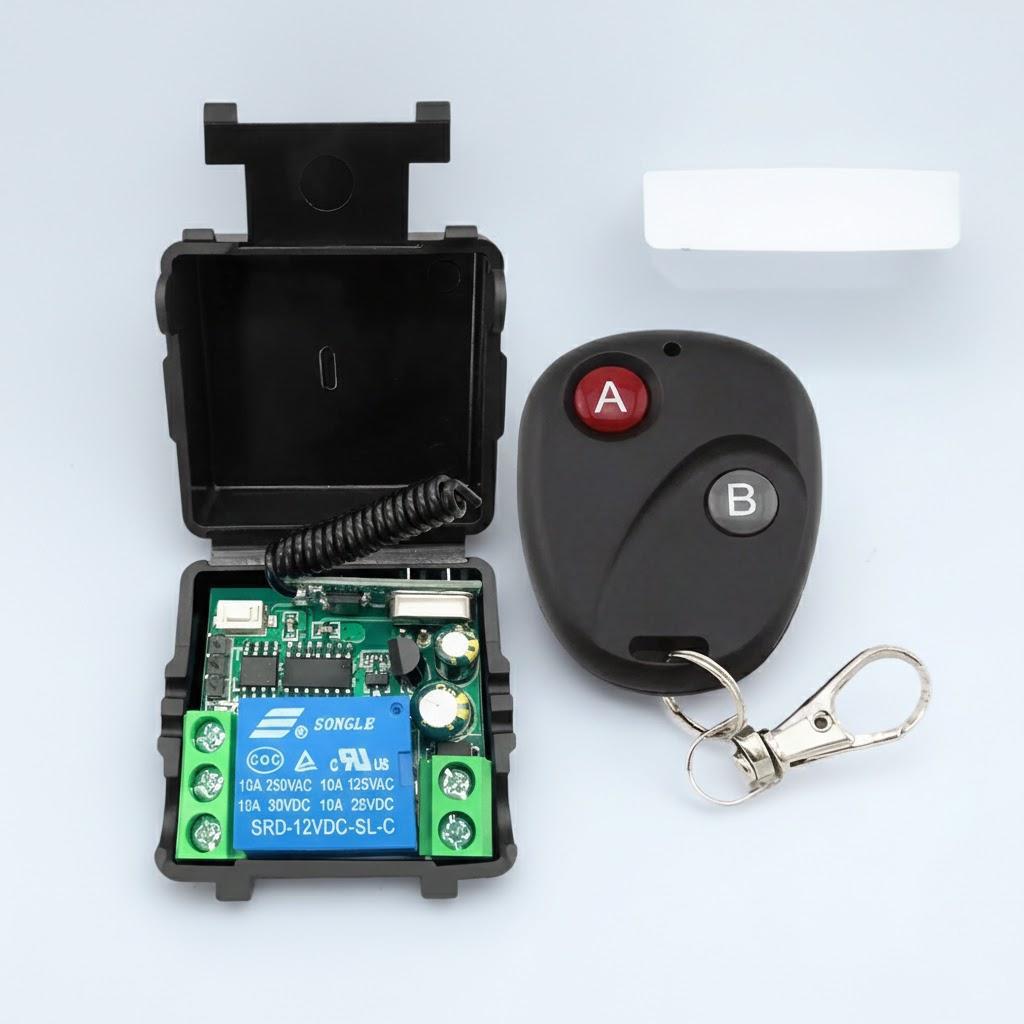 

12V Wireless Remote Switch Single Channel Access Control LED Lighting Electric Locks Smart Home Switch