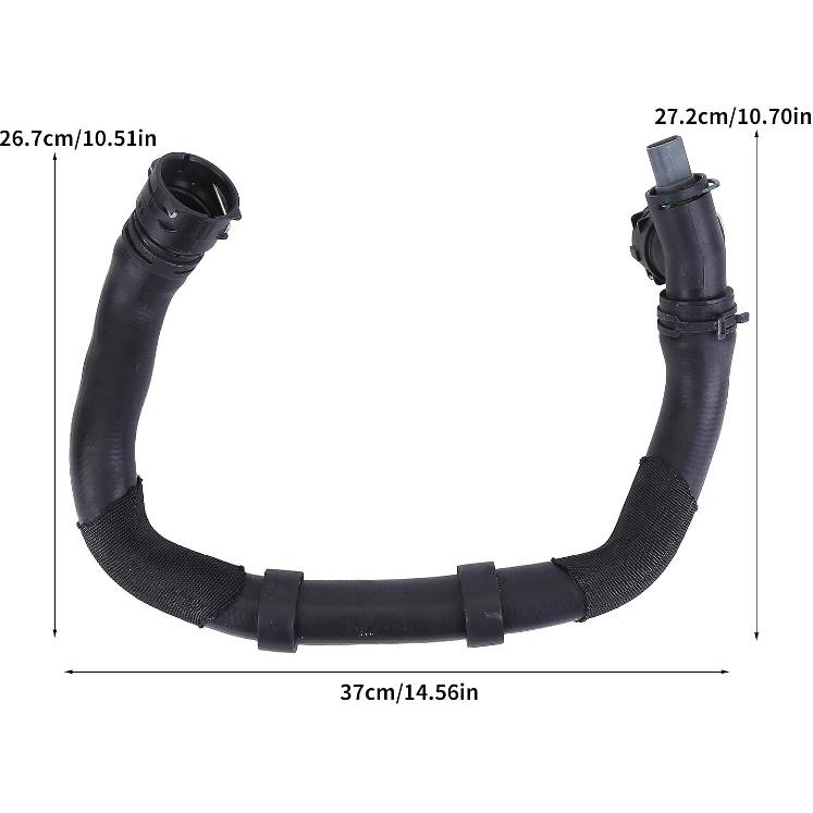 [2 Pin] Lower Radiator Coolant Hose Compatible with 2015-2019 Golf & 2015-2021 GTI, 1.8L 2.0L Engine Lower Radiator Coolant Water Hose Pipe Replaces