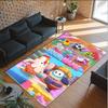 Personalized Crystal Velvet Carpet Custom Name Text,Fall Guys Anti Slip Area Rug For Home Decoration
