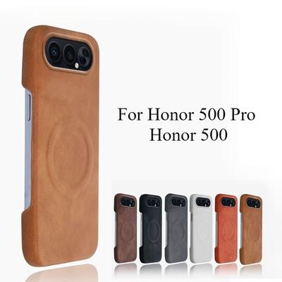Dla Honor 500 Pro Skóra Owcza PU Skóra Magnetyczne Bezramkowe Etui Antyupadkowe Dla Honor 500Pro Bezprzewodowe Ładowanie Odporne na Wstrząsy Pokrowiec