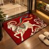 Non-slip Bath Mat Quick Dry Floor Mat Pony Door Mat  Holiday