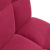 Adjustable Floor Chair Burgundy Velvet