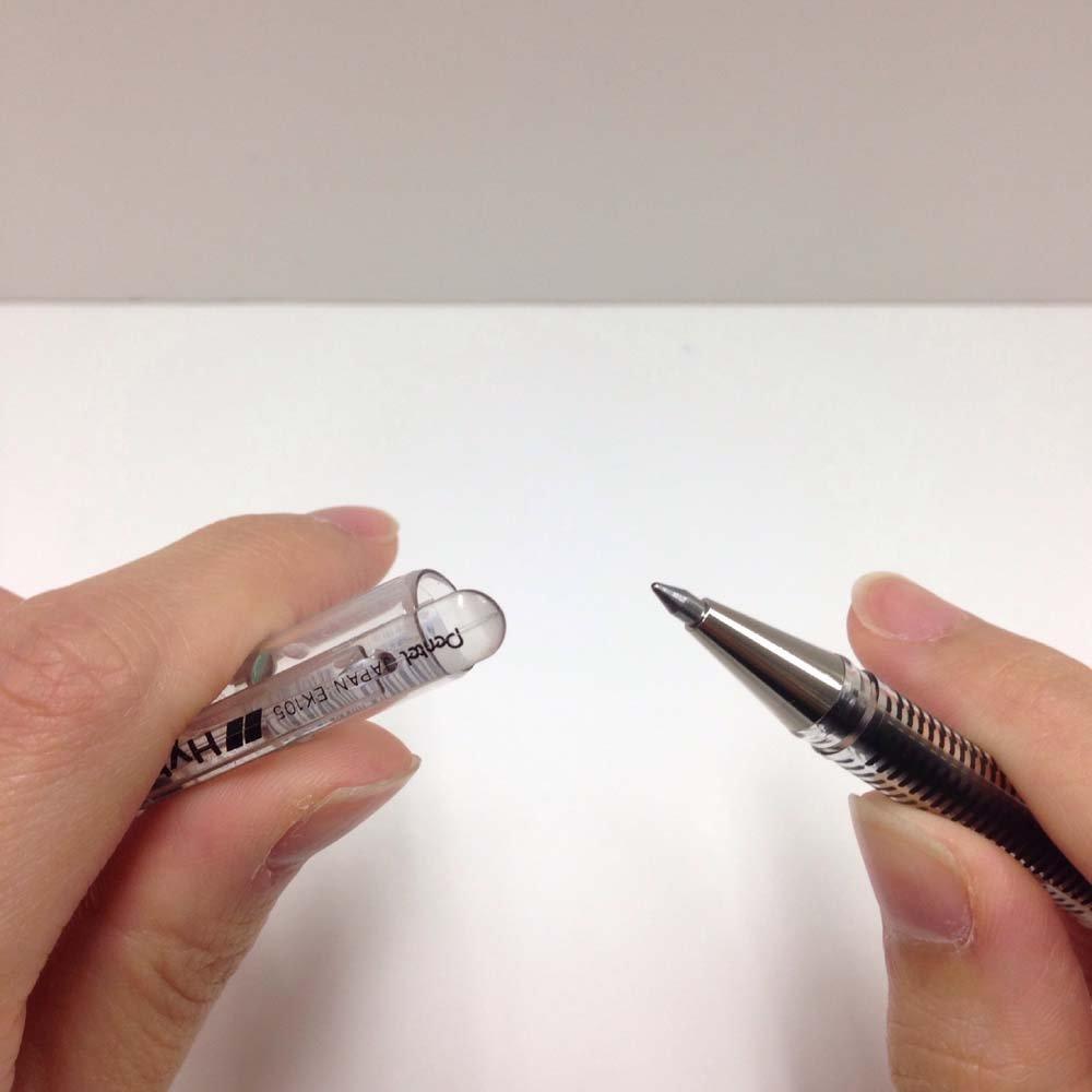 Pentel Gel Ink Ballpoint Hybrid 10 Pens Pen, 0.5 Black, EK105-GA,