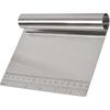 Yaju Bench Scraper Chopper Stainless Steel Kitchen Food Scraper Icing Smoother Blade With Measuring Scale For Dough, Cake, Pizz