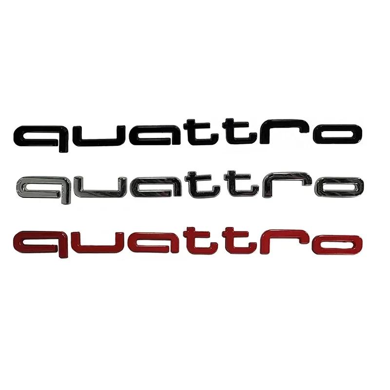 for tt Car Rear Trunk Badge Sticker Quattro A3 A5 A6 A4 A1 A2 B6 B5 B2 B7 Q5 Q3 Q2 S3 S5 S6 RS3 RS6 RS7 RS4 RS5 Emblem Decal