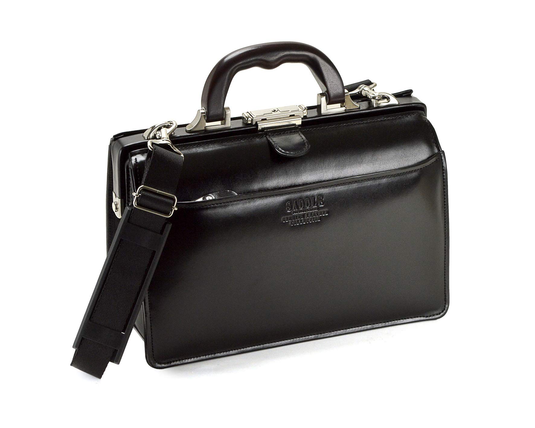 

Dulles Bag Genuine Leather A5 Toyooka Bag Made in Japan Mini Dulles Bag Business Bag 22305 Men s (01-Black)