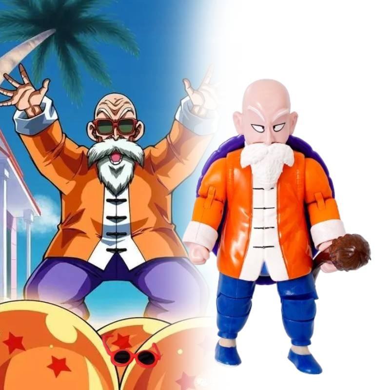 Exquisite Dragon Ball Z Figurine Of Master Roshi With Intricate Detail And Colorful Design