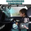 (New in Summer) Car Fan, Car Fan, USB Power Supply, Light Included, Double-Headed Headrest