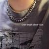 Europeisk og amerikansk hiphop chunky cubansk kjedehalskjede - Trendy street-stil for menn og kvinner, high-end bredt kragebens-tilbehør