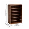 Wooden Makeup Organizer Sturdy Open-Shelf Storage Multifunctional