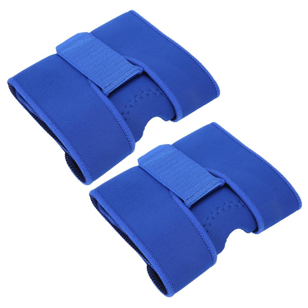 

2 шт. резиновые губчатые спортивные наколенники, бандаж для колена, велосипедные, дышащие, эластичные, с поддержкой ремешка для надколенника