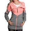 2021 Women Fashion Hooded Zipper Sweatshirt Jacket Coat Pink Blue Winter Autumn Spring Female Hoodies Sweat Polerones