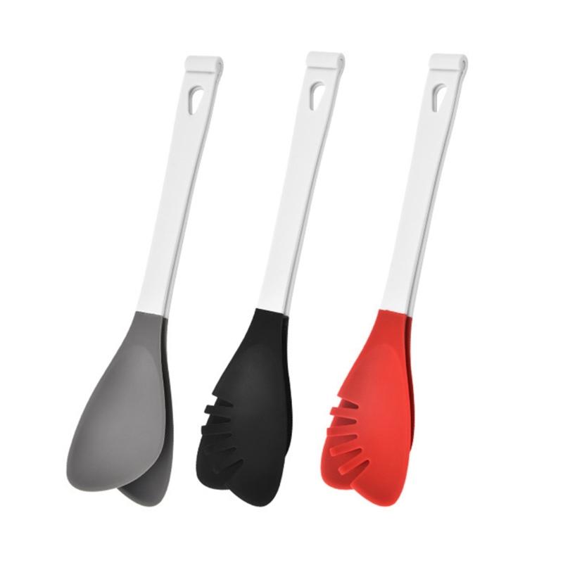 Multipurpose Kitchen Silicone Tongs Great For Noodles Vegetables And Meat Comfortable Grip Buffet Tongs