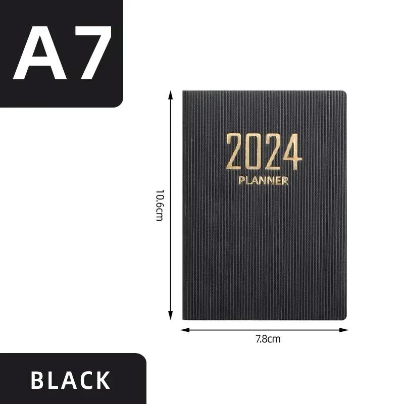 A7 2026 Agenda Book Portable Pocket with Calendar Notebooks Diary Weekly Planner Students