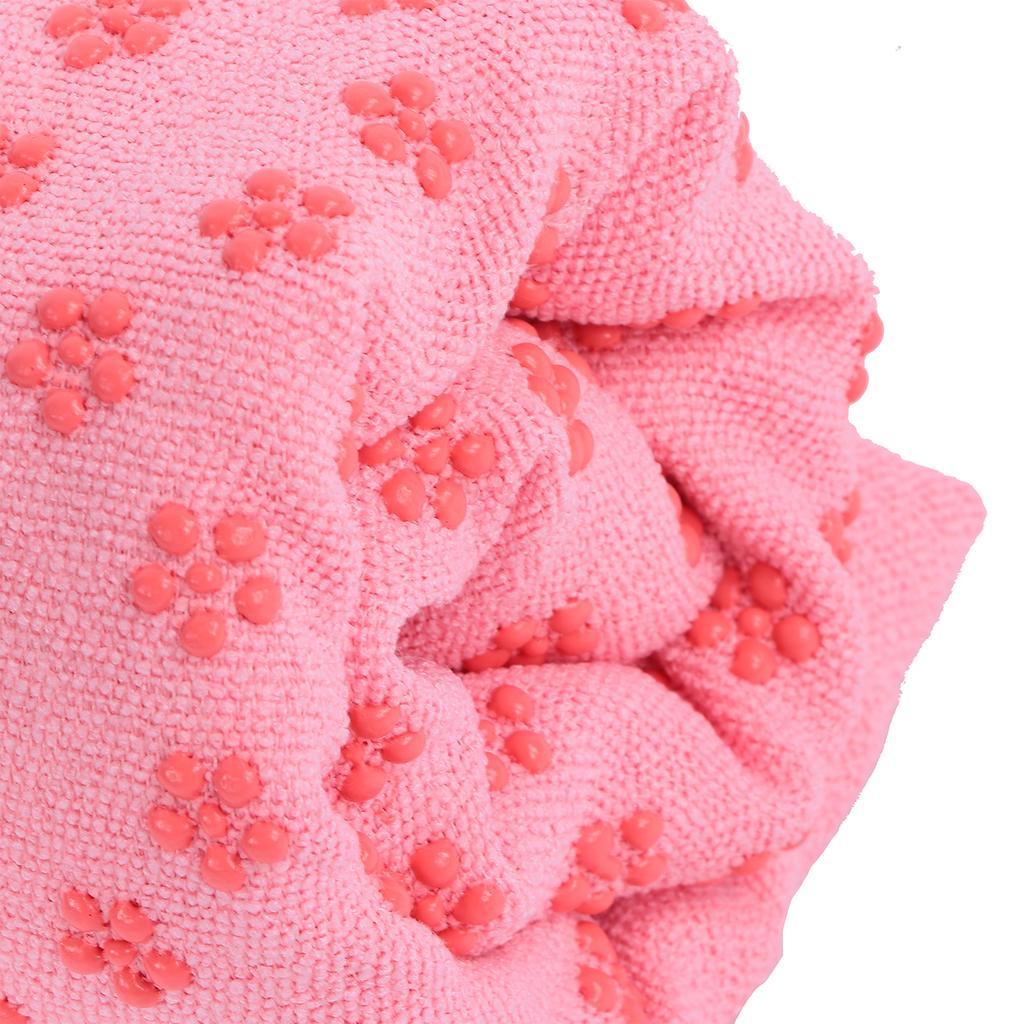 185cmx63cm NonSlip   Mat Towel   Sweat Absorbent Exercise Gym Mat Towel(Pink )