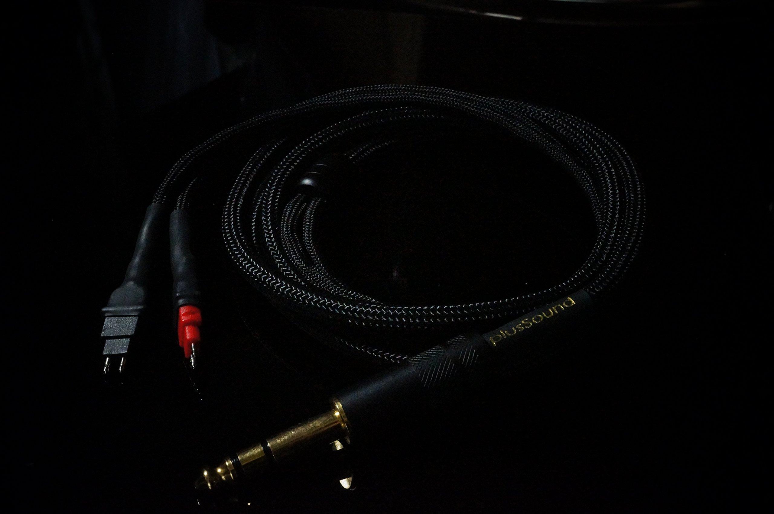 

Flagship PlusSound EchoPlus Series Custom Cable for Sennheiser and Replacement Upgrade Cable HD650, HD600, HD25-12 Headphones,