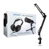 Zoom ZDM-1 Podcast Microphone Pack with Headphones Microphone Cable Boom Arm Microphone Stand 2 Items