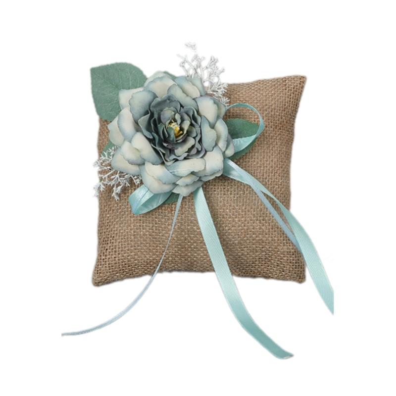 Handheld Storage Basket Linen Flower Basket with Handles Handwoven Baskets Versatiles Decorations Handmade Gift