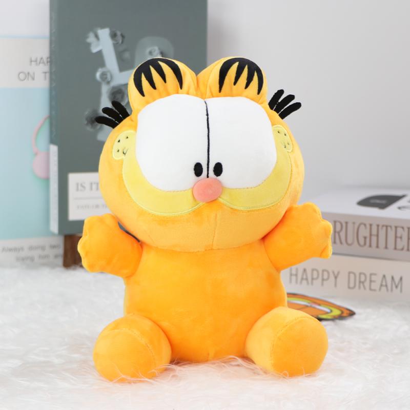 Original Garfield Family Snuggly Dolls Snug Animated Soft Figures Garfield Cat Odie Dog Peluche Keepsakes Great Present For Kids