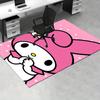 1pc Sanrio Melody Mermaid Printed Office Carpet Rectangle Rug Under The Table,Perfect Room Decor for Living Room, Bedroom, Kitchen, Non-slip Floor Mat
