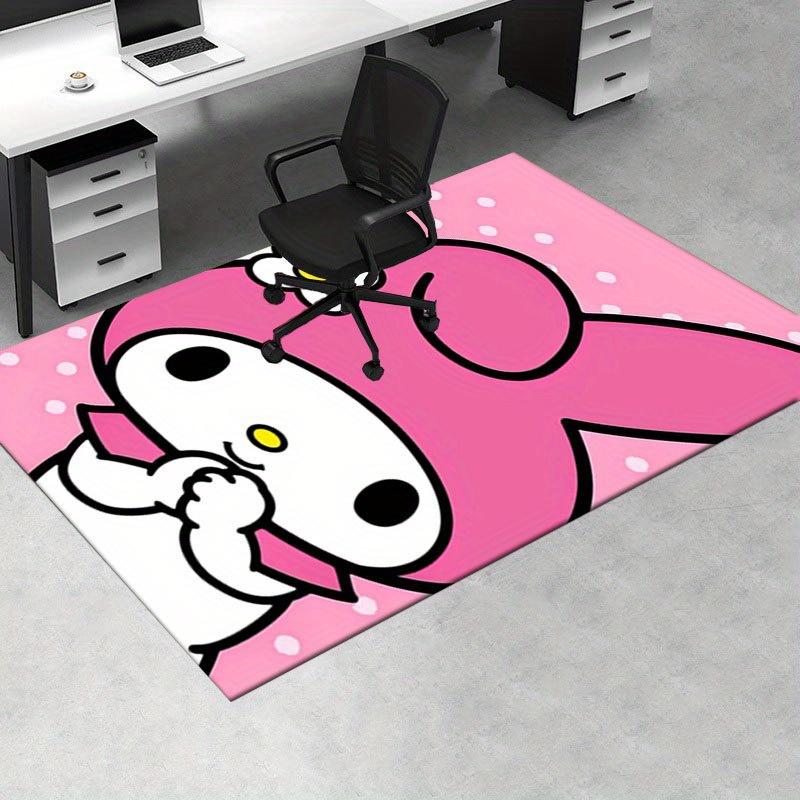 1pc Sanrio Melody Mermaid Printed Office Carpet Rectangle Rug Under The Table,Perfect Room Decor for Living Room, Bedroom, Kitchen, Non-slip Floor Mat