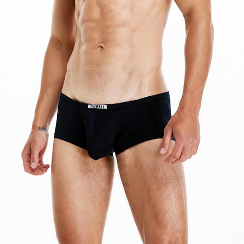 Herren Niedrig sitzende einfarbige Boxer Briefs Komfort Atmungsaktiv Enganliegende Unterhose Lässig Minimalistisch Slim-Fit Boxershorts